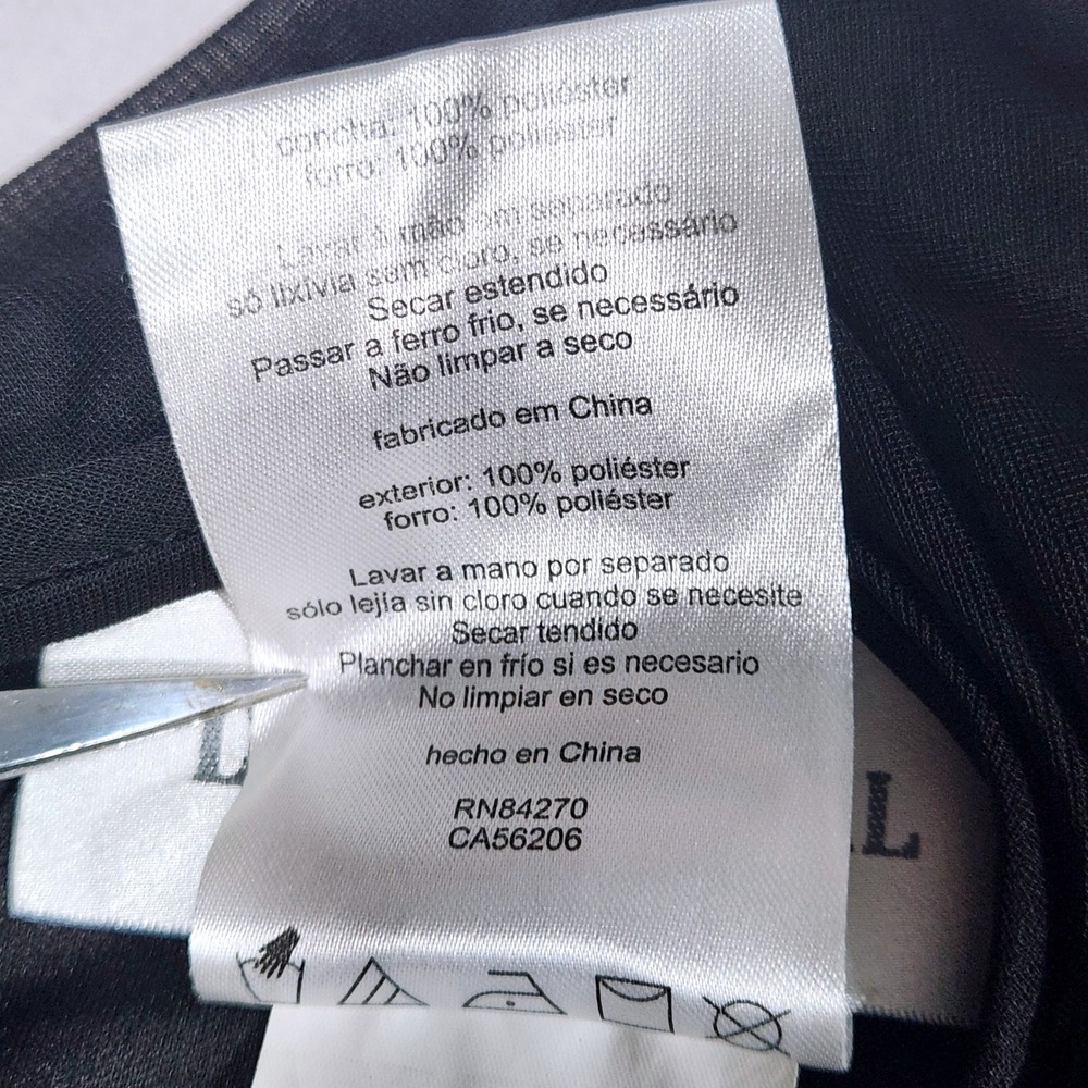 David's Bridal Cocktail Dress Womens 14 Black Polyester Ruched Halter F15612 - Picture 14 of 15